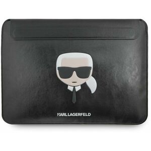 Karl Lagerfeld Head Embossed Computer Sleeve 16" Black kép