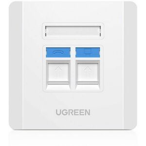 Ugreen Wall Plate Dual Ports 1pc/bag kép