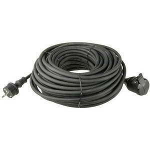 Emos hosszabbító kábel 30m 3x1.5mm, fekete gumi kép
