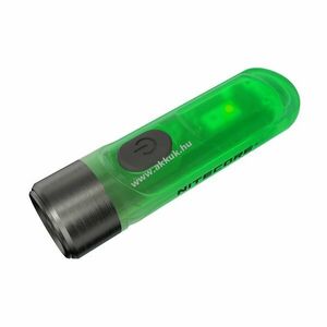 Kulcstartó, zseblámpa Nitecore TIKI GITD - Glow in the Dark, zöld Micro-USB kép