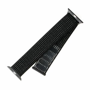 FIXED Nylon szíj for Apple Watch 38/ 40/ 41 mm, fényvisszaverő fekete kép