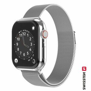 Swissten Milanese Loop karpánt Apple Watch 38-40, ezüst kép