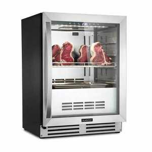 Klarstein Steakhouse Pro, hűtőszekrény húsok érleléséhez, 1 zóna, 98 l, 1 – 25 °C, dotyková, ušľachtilá oceľ kép