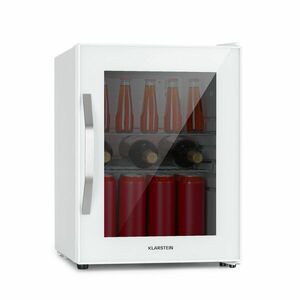 Klarstein Beersafe M Quartz, hűtőszekrény, 33 liter, 2 polc, panoráma üvegajtó kép