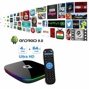Q Plus Pro - Android TV Box, Facebook, Youtube, Netflix alkalmazásokkal, 4GB RAM + 64 GB ROM kép