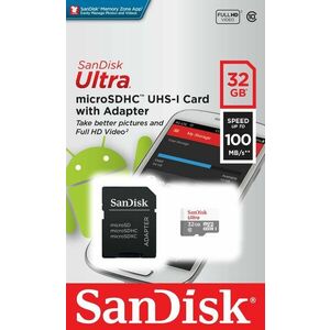 SanDisk microSDHC 32GB Ultra Lite + SD adapter kép