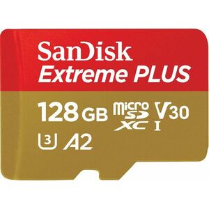 SanDisk microSDXC 128 GB Extreme PLUS + Rescue PRO Deluxe + SD adapter kép