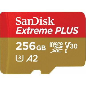 SanDisk microSDXC 256 GB Extreme PLUS + Rescue PRO Deluxe + SD adapter kép