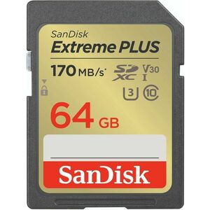 SanDisk SDXC 64 GB Extreme PLUS + Rescue PRO Deluxe kép