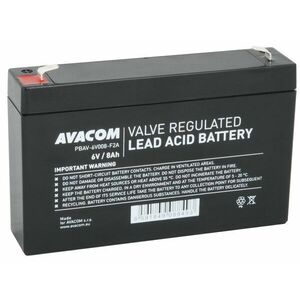 AVACOM Akkumulátor 6V 8Ah F2 kép