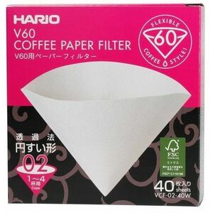 Hario papírfilter V60-02, fehér, 40 db kép