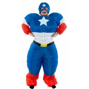 Felfújható jelmez felnőtteknek - Captain America kép