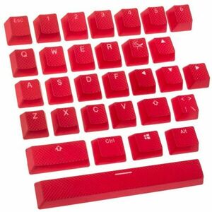 Ducky Rubber Keycap Set, 31 billentyű, Double-Shot Backlight - piros kép