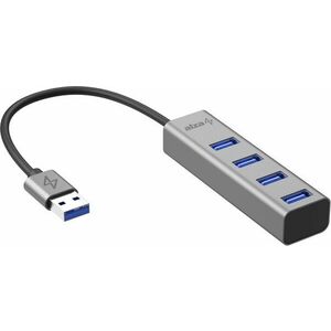 AlzaPower AluCore USB-A (M) - 4× USB-A (F) asztroszürke kép