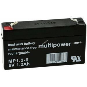 Powery ólom akku (multipower) MP1, 2-6 helyettesíti Panasonic LC-R061R3PG 6V 1, 2Ah kép