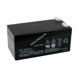 Powery ólom akku (multipower) MP3, 4-12 V S-min. helyettesíti Panasonic LC-R123R4PG 12V 3, 4Ah kép