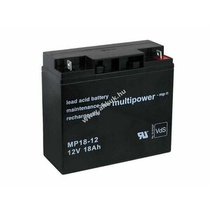 Powery ólom akku (multipower) MP18-12 VDS-minősítéssel helyettesíti Panasonic LC-XD1217PG 12V 18Ah kép