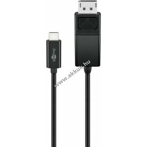 USB-C - Displayport adapterkábel, 4k60Hz, 1, 20 m - A készlet erejéig! kép