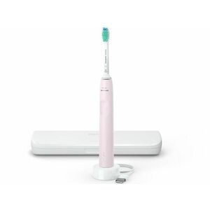 Sonicare S3100 HX3673/11 elektromos fogkefe, rózsaszín utazótokkal kép