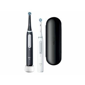 Oral-B iO Series 4 elektromos fogkefe Duo Pack, Matt Black -Quite White (10PO010376) kép