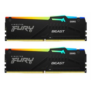 Kingston FURY Beast RGB 32GB DDR5 6000Mhz CL40 (Kit of 2) Memória (KF560C40BBAK2-32) kép