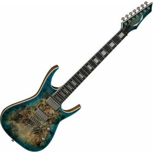 Dean Guitars Exile Select Floyd 7 St Burl Poplar Satin Turquoise Burst kép