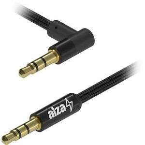 AlzaPower 90Core Audio 3.5mm Jack (M) to 3.5mm Jack 90° (M) 1, 5 m fekete kép