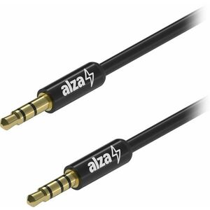 AlzaPower AluCore Audio 3, 5 mm Jack 4P-TRRS (M) to 3, 5 mm Jack (M) 1 m fekete kép