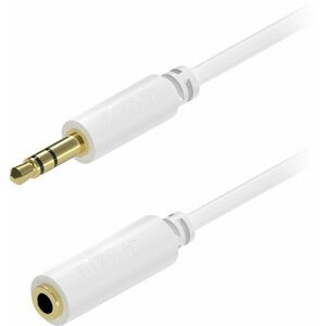 AlzaPower Core Audio 3, 5 mm Jack (M) to 3, 5 mm Jack (F) 2 m fehér kép