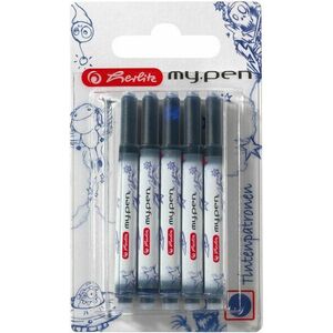 HERLITZ my. pen tintapatron, kék - 5 darabos kiszerelés kép