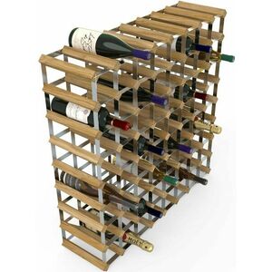 RTA borállvány 72 borosüveghez, világos tölgyfa - horganyzott acél / kibontva kép