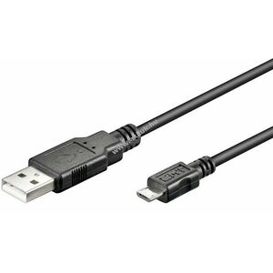 Goobay USB 2.0 kábel micro USB csatlakozóval 15cm (dupla árnyékolású) 2.0 Hi-Speed - Kiárusítás! kép
