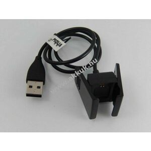 USB töltőkábel FitBit Charge 2 okosórához fekete (50cm) kép