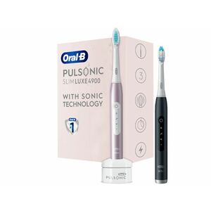 Oral-B Pulsonic Slim Luxe 4900 elektromos fogkefe DuoPack, Rose Gold + Matte Black kép