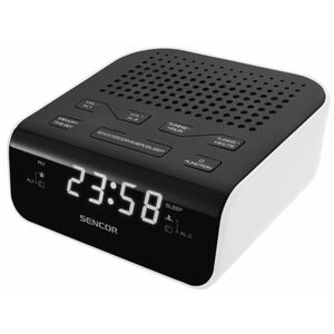 Sencor SRC 136 WH rádiós ébresztőóra (35045094) fekete-fehér kép