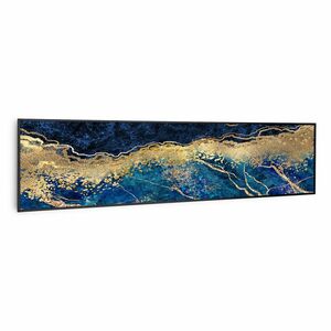 Klarstein Wonderwall Air Art Smart, infravörös hősugárzó, 120 x 30 cm, 350 W, kék márvány kép