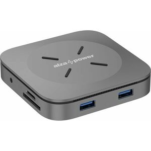 AlzaPower Metal USB-C Dock Cube 7in1 WF - asztroszürke kép