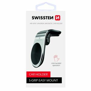 Swissten mágneses autós tartó szellőzőbe S-Grip easy mount, ezüst kép