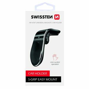 Swissten mágneses tartó szellőzőbe S-Grip easy mount, fekete kép