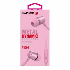 Fülhallgató Swissten Dynamic YS500, rózsaszín kép