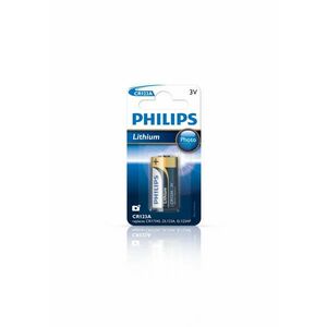 Philips Minicells CR123A/01B háztartási elem Újratölthető elem kép