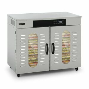 Klarstein Master Jerky 500, élelmiszerszárító gép, 3000 W, 40 - 90 °C, 24 órás időzítő, nemesacél, ezüstszínű kép