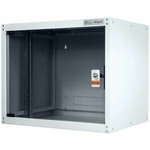Legrand EvoLine falra szerelhető adattároló szekrény 9U, 600x450mm, 15 kg, üvegajtó kép