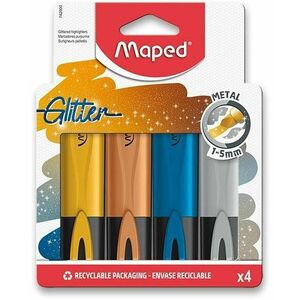 MAPED Fluo Peps Glitter Metal, 4 szín kép
