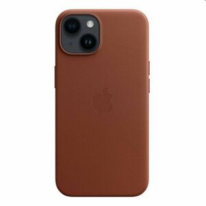 Apple iPhone 14 Leather Case with MagSafe, umber kép