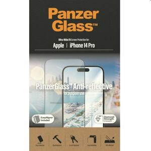 Védőüveg PanzerGlass UWF Anti-Reflective AB for Apple iPhone 14 Pro, fekete kép