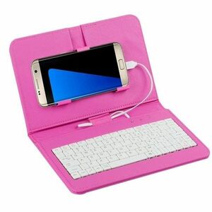 Telefontok billentyűzettel, univerzális telefontok, billentyűzetes mobiltok Rózsaszín kép