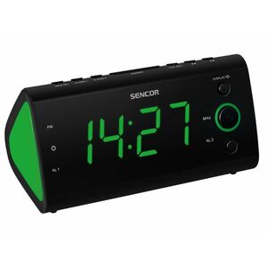 Sencor SRC 170 GN rádiós ébresztőóra (35039461) fekete-zöld kép