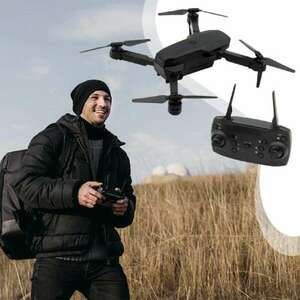 BLACK X wifis, kamerás mini drón – fekete, hordozható táskával (BBJ) kép