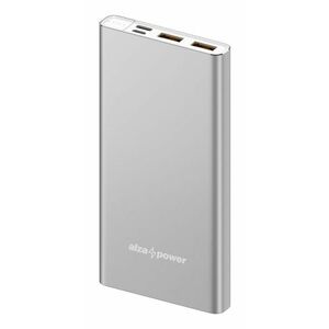 AlzaPower Metal 10000mAh Fast Charge + PD3.0 - ezüst kép